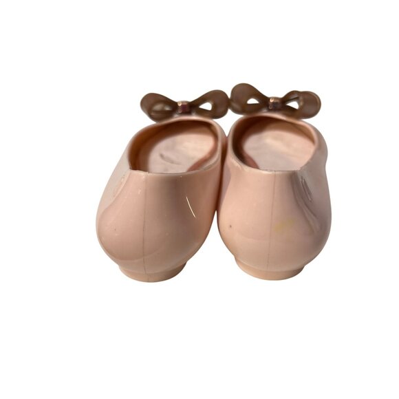 Melissa Pink Ballet Flats With Bow Womens 8 - Picture 4 of 7